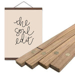 Load image into Gallery viewer, Magnetic Natural Wood Frame Black Walnut / 27.6 in (70 cm) - the soul edit
