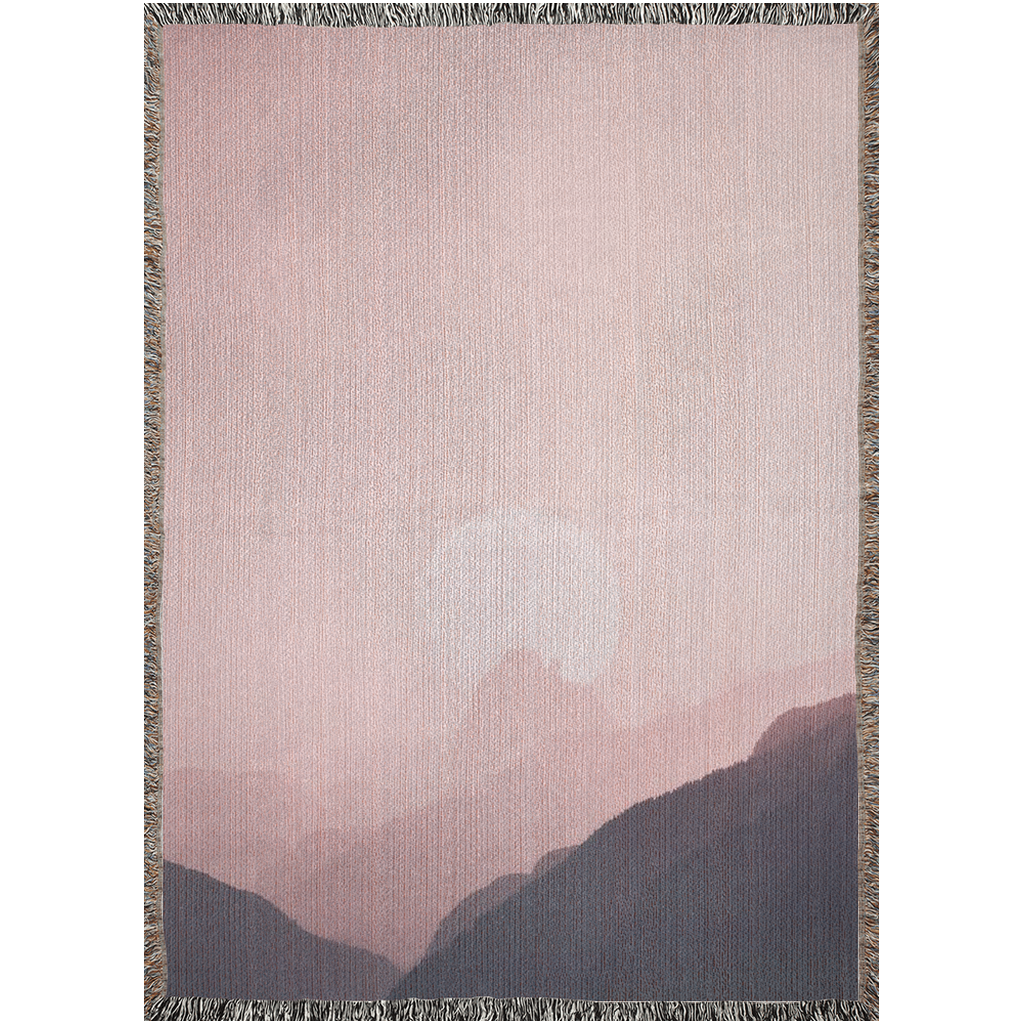 PINK MOUNTAIN Woven Blanket Comfy (52 x 37 in) - the soul edit